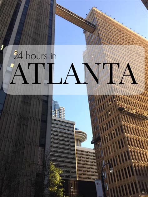 You're in atlanta for the day, what are some things to do? 24 Hours in Atlanta - A Thousand Country Roads