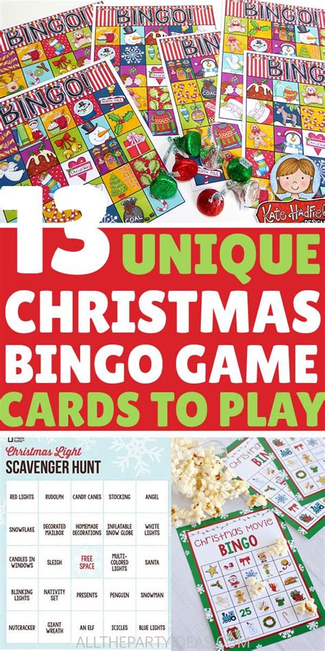Free Christmas Bingo Game Card Printables Christmas Bingo Holiday