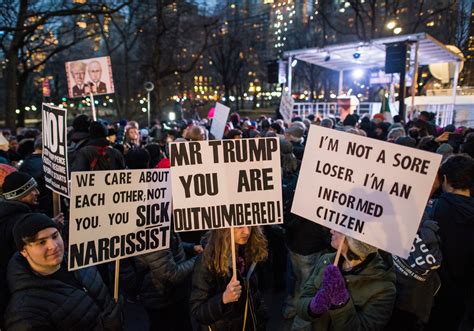 inauguration protests held at a trump tower and elsewhere the new york times