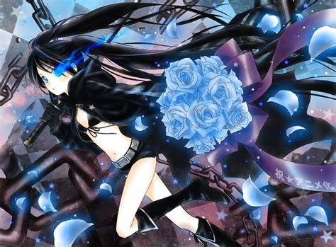Wallpaper Anime Girls Vehicle Blue Black Rock Shooter Kuroi Mato