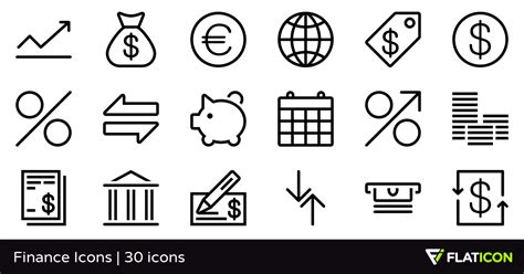 Connect with them on dribbble; Finance Icons 30 gratis iconos (archivos SVG, EPS, PSD, PNG)