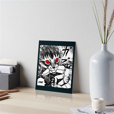 Cute Cat Junji Ito Art Board Print For Sale By Rogeurie Redbubble