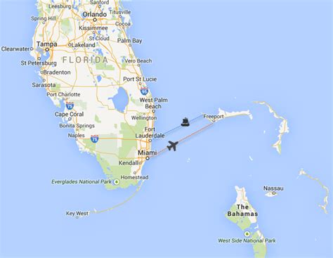 Karte von den wichtigsten inseln und städte der bahamas. Anreise - Bahamas Ferien