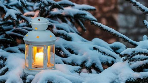 Candle Candlelight Lantern Christmas Decoration Christmas Snow
