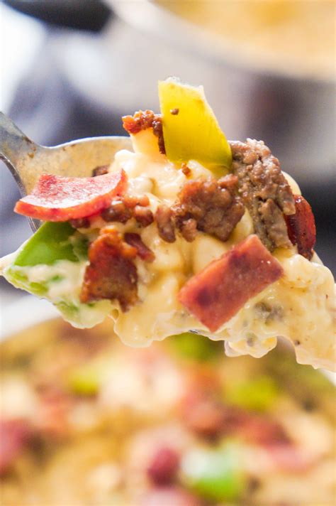 You can mix and match whichever toppings you want which is the first step in setting up the perfect mac and cheese bar is to focus on the toppings. Meat Lover's Mac and Cheese - This is Not Diet Food