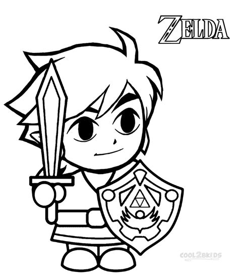 The titular character of the legend of zelda series. Printable Zelda Coloring Pages For Kids