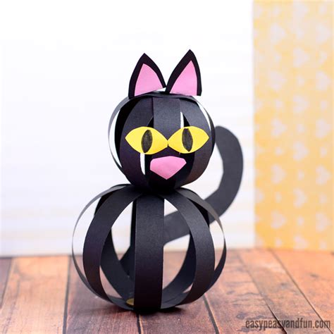 Cat Craft With Paper Strips Easy Peasy And Fun