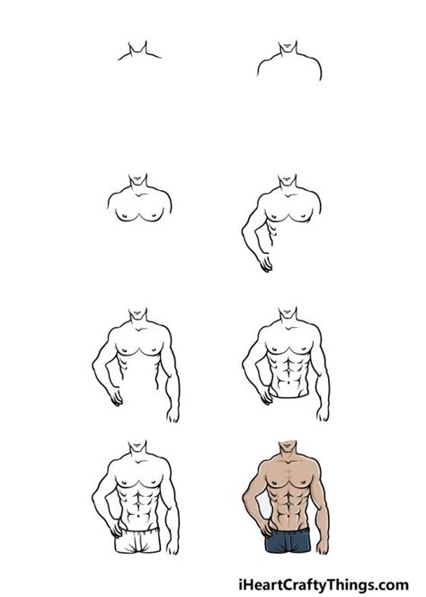 Torso Drawing How To Draw A Torso Step By Step