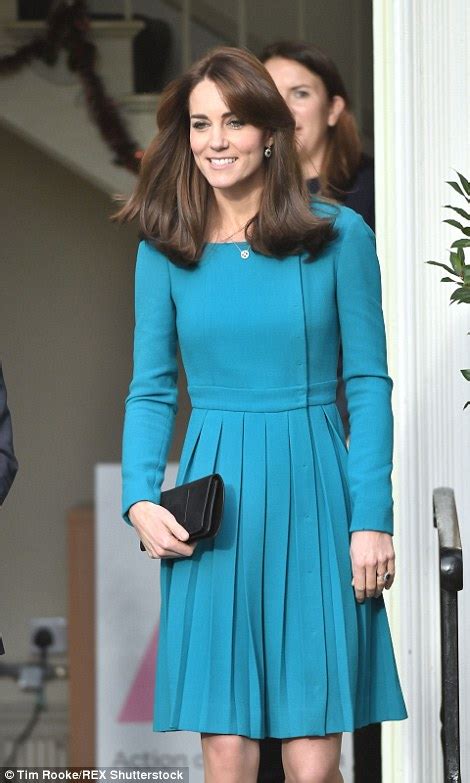kate middleton wears emilia wickstead dress and reiss coat at action on addiction centre daily