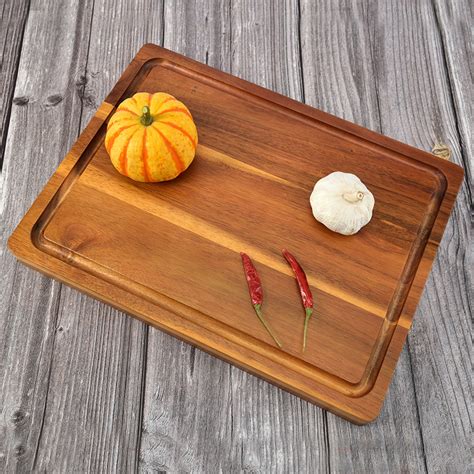 Wholesale Kitchen Groove Cutting Board Acacia Solid Wood