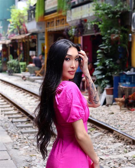 Julie Vu Most Beautiful Transgender Women Fashion Style In Red Dress