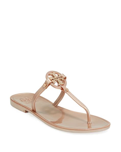 Tory Burch Leather Mini Miller Flat Jelly Thong Sandals Lyst