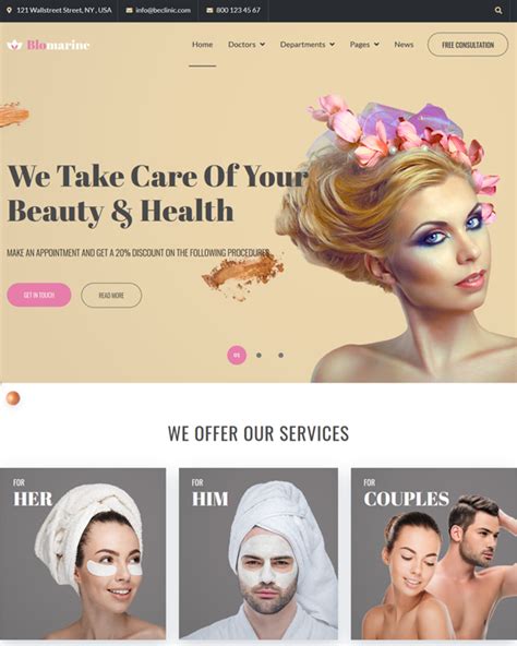 Luxurious And Lovely Beauty Salon And Spa Wordpress Themes