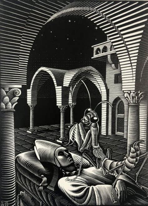 Maurits Cornelis Escher Dream 1935 Photo Litho Etsy