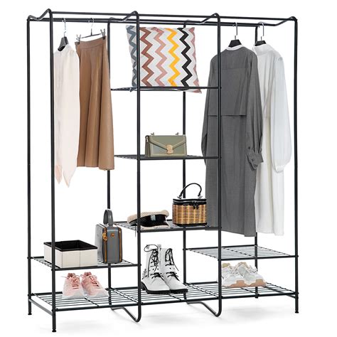 Buy Closet Organizers And Storage Clothing Rack With 8 Shelves