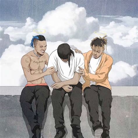 Takashi murakami recently revealed that he was planning to collaborate with juice wrld on an anime series before the rapper's untimely death . Cool Juice Wrld Anime Wallpapers - Wallpaper Cave
