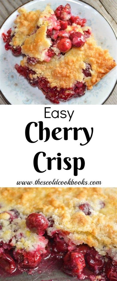 The Best Part Of This Easy Cherry Crisp Aside From The Flavor Is That You Can Make It With