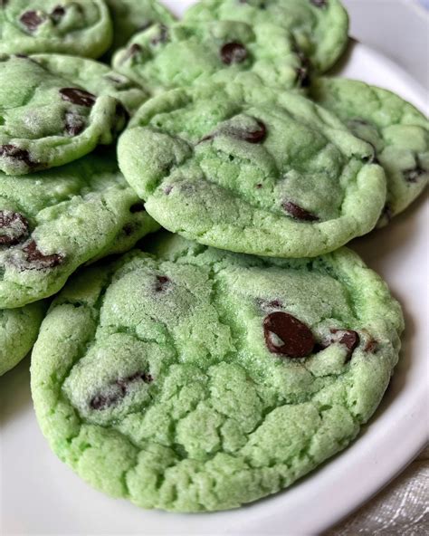 the best mint chocolate chip cookie recipe with gluten free option hungry blonde