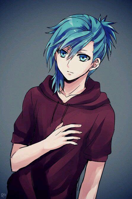Blue Haired Anime Boy Kid Anime Wallpaper Blue Boy Posted By