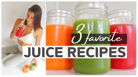 3 Favorite Juice Recipes Experience With Juicers Youtube