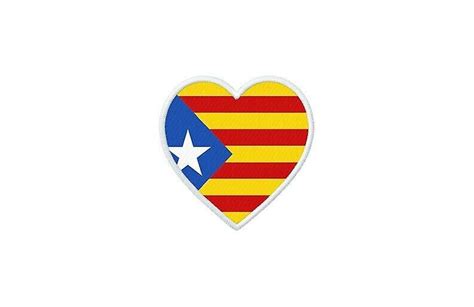 Patch Badge Ecusson Prints Thermocollant Catalan Flag Independent