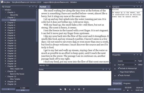 Storybox Novel Writing Software