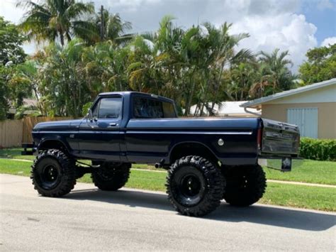 1976 Ford F 100 Lifted With Super Swamper Tires Classic Truck 4wd 5 Day