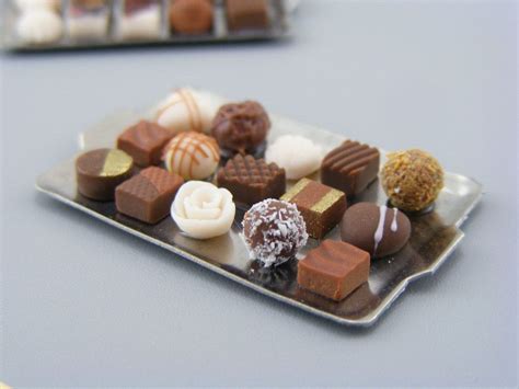Miniature baklava desserts is rated 4.0 out of 5 by 1317. Chocolate Pralines - 1/12 Dollhouse Miniature Dessert ...