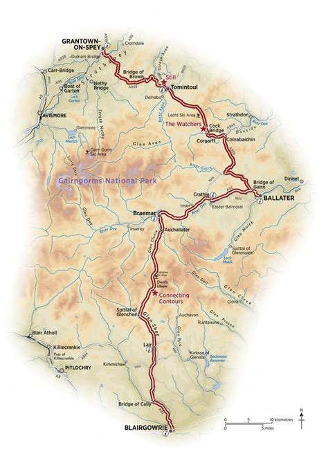 Cairngorms Snow Roads Map Cairngorms Cairngorms National Park