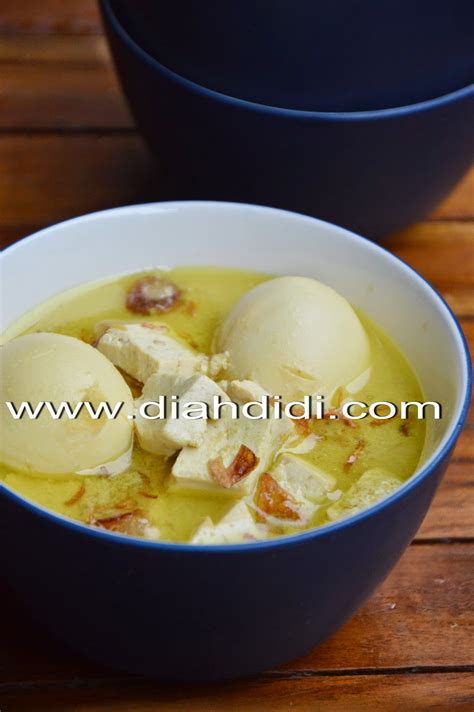 Mau makan di luar budget gak cukup, apalagi musim covid19 ini. Diah Didi's Kitchen: Opor Kuning Tahu & Telur