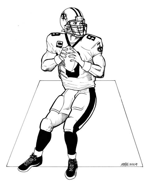 New Orleans Saints Coloring Pages For Kids