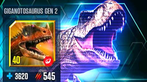 Giganotosaurus Gen 2 Vs Giganotosaurus Gen 2 Jurassic World The Game