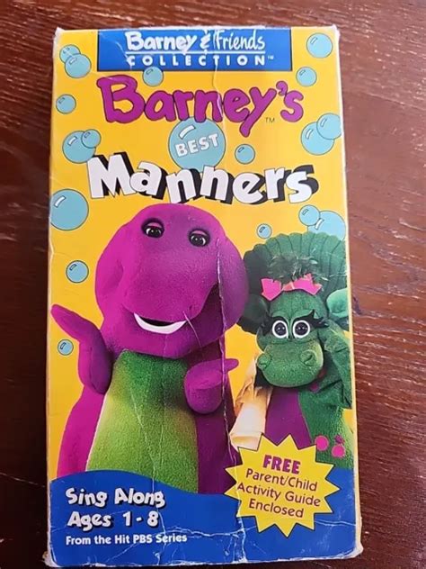 BARNEY FRIENDS Collection Best Manners VHS Video Tape Lyons Sing Along Songs PicClick