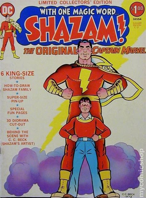 Shazam 1973 Dc Treasury Edition Comic Books Captain Marvel Comic