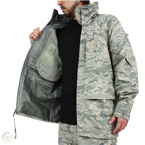 Us Air Force Apecs Abu Digital Tiger Stripe Gore Tex Parkacoatjacket