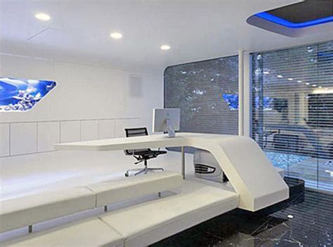 Home Office Furniture With The Futuristic Concept Commercial Interior