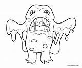 Monster Coloring Toddlers Printable sketch template