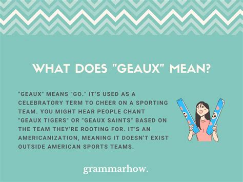 Geaux Meaning And Correct Pronunciation