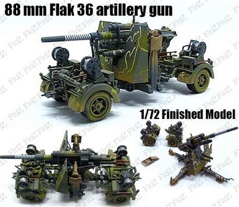 Wwii German 88 Mm Flak 36 The Eighty Eight Artillery Gun 172 Finished