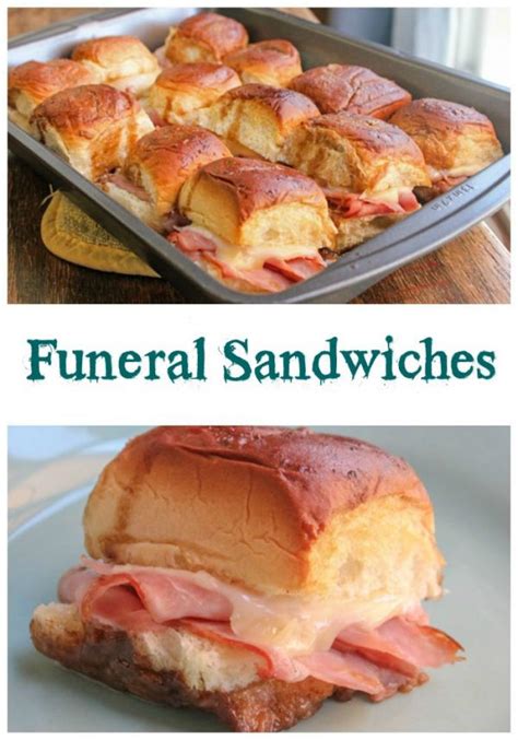 It was custom to bring a dish to a funeral which is how this very popular recipe got it's name. Funeral Sandwiches: Nothing To Mourn About Here! - Clever ...