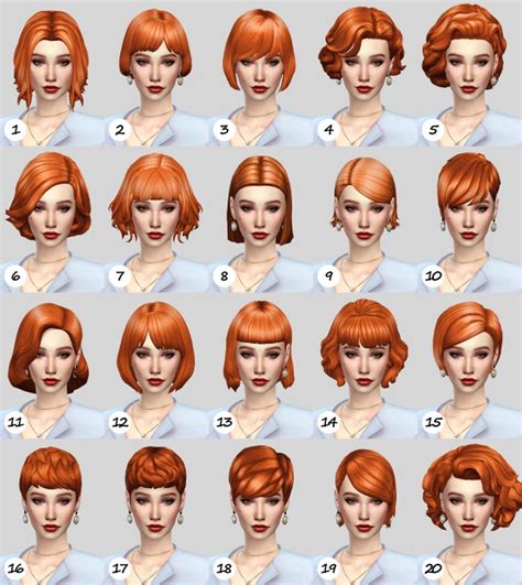Sims 4 Cc — Candycottonchu Natural Hair Recolor Dump Ft