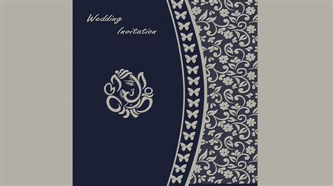 How to Design a Wedding Invitation Card Front Page in Photoshop - YouTube