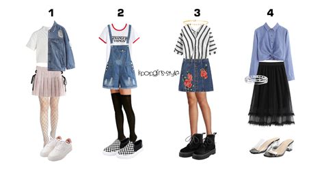Kpop Girls Style — Kpop Girls Denim Style Inspired Outfits 1st