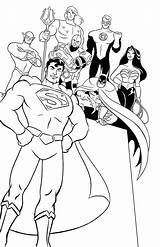 Justice League Coloring Task Force America Netart sketch template