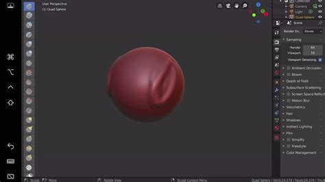 Demo Blender 3d Sculpting Using Macos Sidecar Feature With Ipad Pro