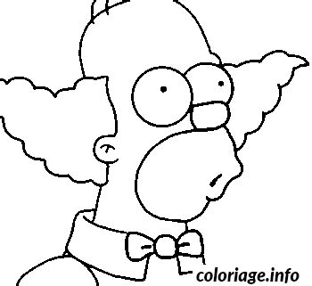 Clown avec trois ballons à la main. Coloriage Homer en clown - JeColorie.com