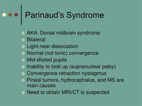 Parinaud Syndrome