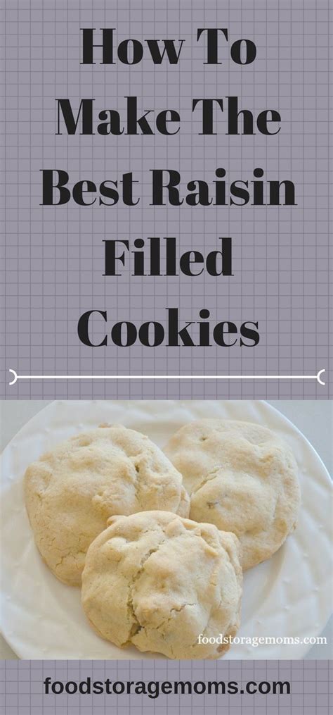 Place a tablespoon of raisin filling in the center of the cookie. How To Make The Best Raisin Filled Cookies | Raisin filled ...
