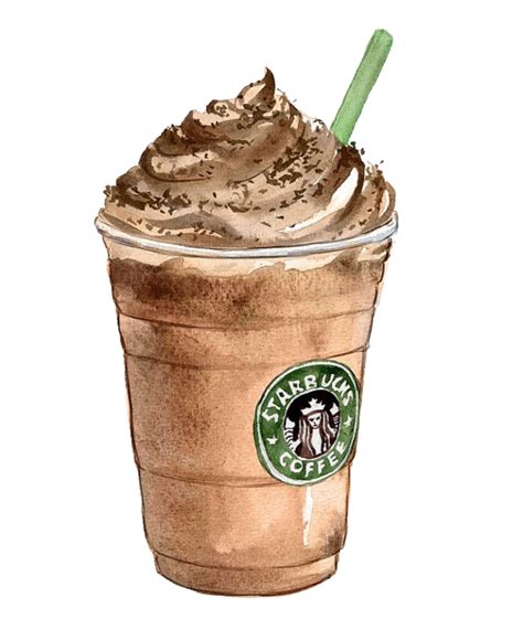 Coffee Tea Latte Starbucks Drawing Ice Cream Png Download 700829