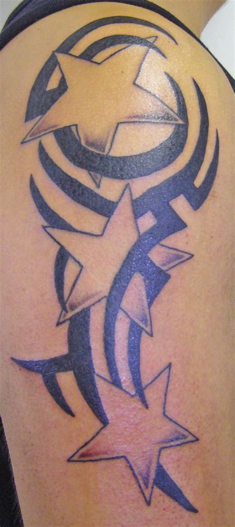 Which allows you to draw on this part of the body any star trek tattoo for couples artwork, play with colors and scales, displaying shadows and half a ton, in general, to create beauty on the. 100's of Star Tribal Tattoo Design Ideas Pictures Gallery